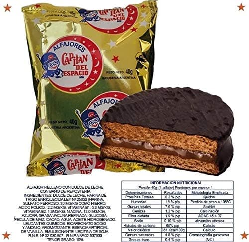 Alfajor Capitan del Espacio Negro x 24 Unidades - 960 gramos (33,86 Oz.)
