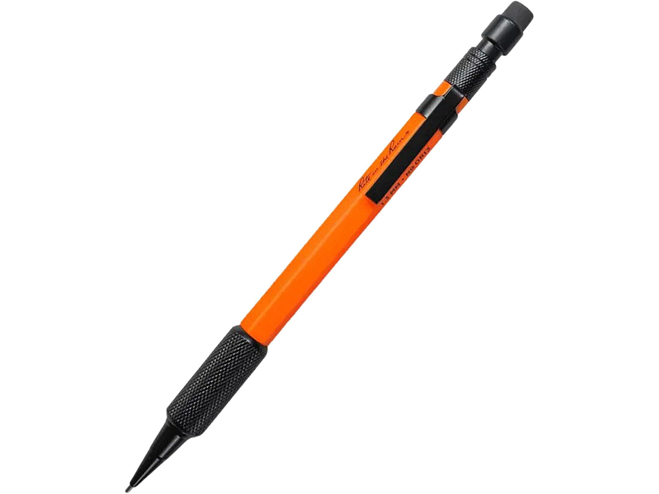 Weatherproof Mechanical Pencil, Orange Barrel, 1.3mm Black Lead (No. OR13)