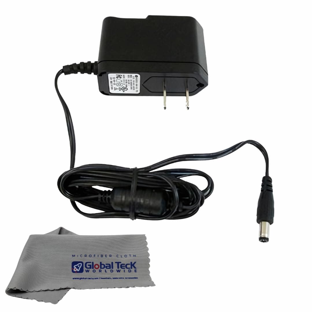 Yealink Power Supply PS5V600US 5V 0.6A - Cordless Phones W56H, W52H, W57R, W59R, W71H, W73H, W74H, W76, W78H, Desk Phones - T40G, T23G, T21, T21P, T30, T31, T33, T21P, T19, Global Teck Microfiber