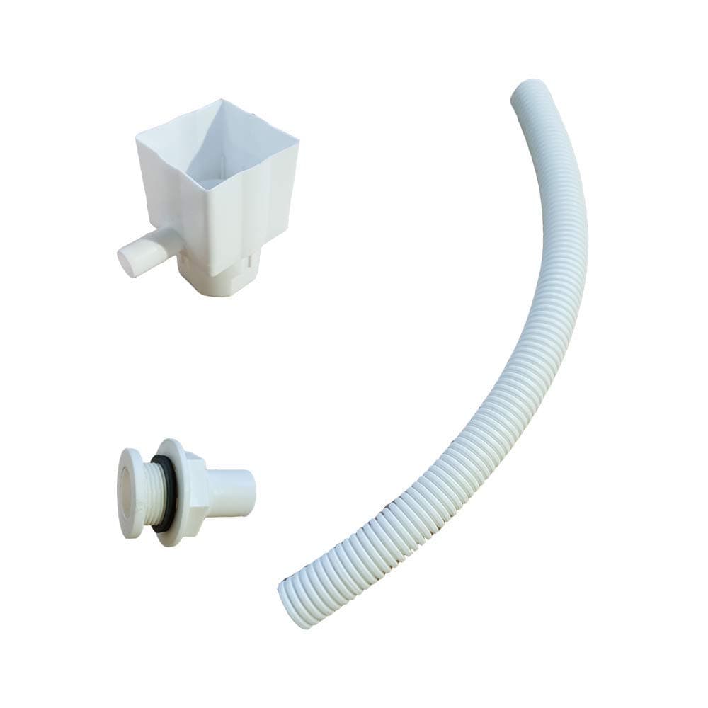White Rain Water Divertor Fits Square and Round Down Pipes by Master Plastics