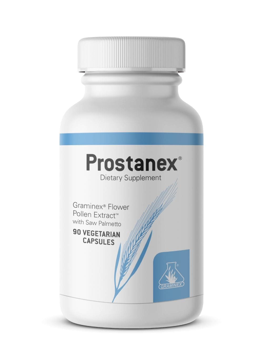 Prostanex - Prostate Health Supplement Flower Pollen Extract, Saw Palmetto - Support for Bladder Control & Urinary Tract Health, Rye Pollen Extract Made in USA, 90 Vegetarian Capsules