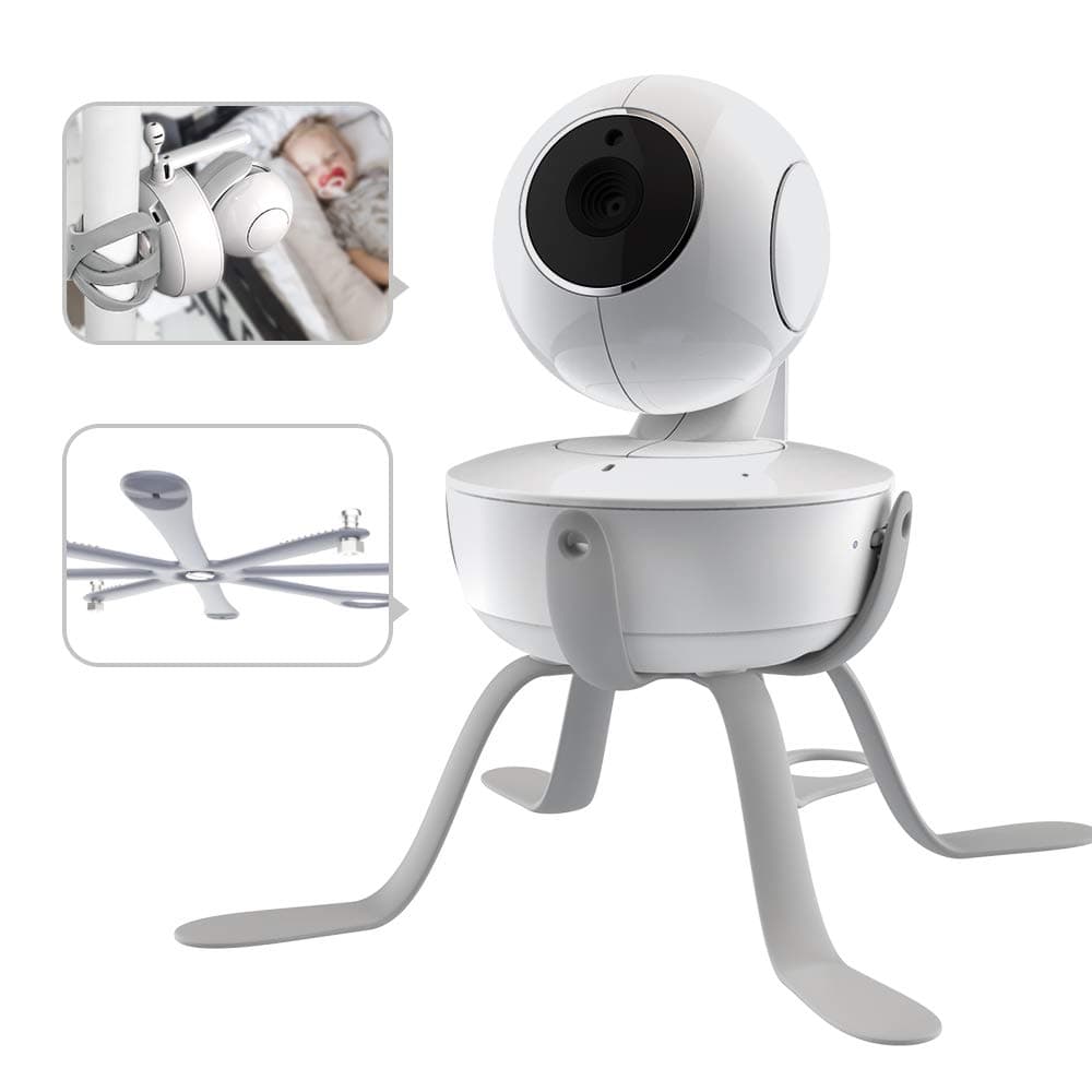 ChillaxBaby Universal Baby Monitor Mount - Adjustable Small Baby Camera Mount - Baby Monitor Holder Compatible with Motorola Baby Monitor, Infant Optics DXR 8 & Most Brands - Strong Baby Monitor Stand