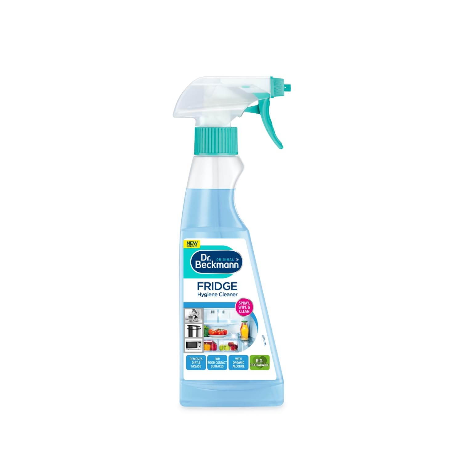 Dr. Beckmann Fridge Hygiene Cleaner | Spray wipe & clean|Neutralises odours | 250ml