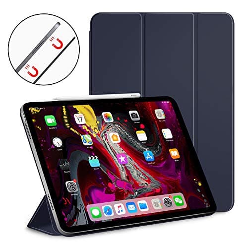 XIWMIX Case for New iPad Pro 12.9 inch 2018, Magnetic Ultra Slim Lightweight Trifold Stand with Auto Sleep/Wake Cover for iPad Pro 12.9 Inch 2018, Blue
