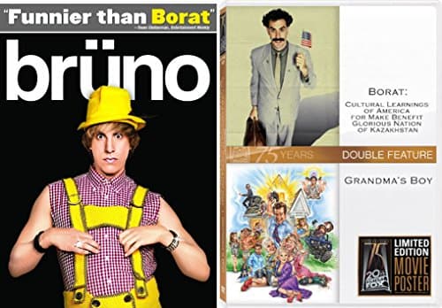 Grandma's Boy & Borat + Bruno Comedy DVD Set 3 Funny Movies
