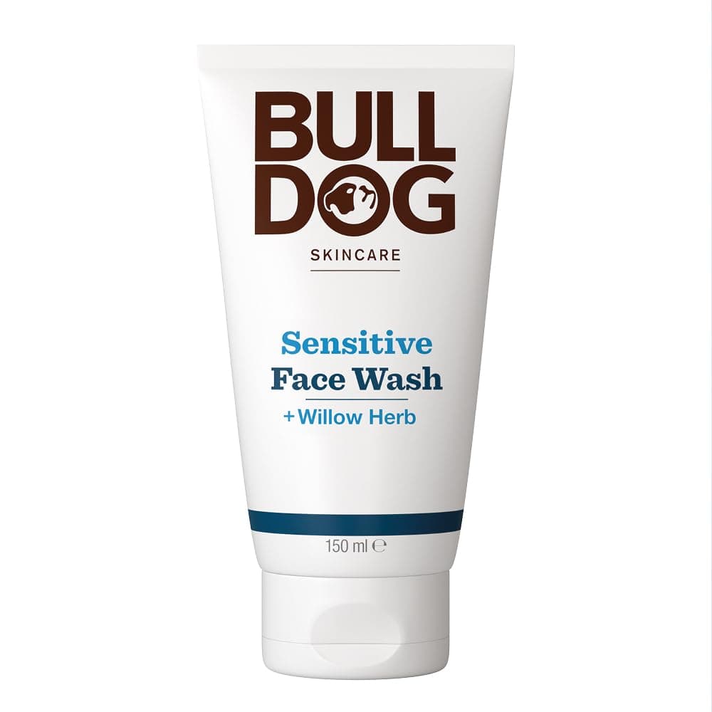 Bull Dog Skin Sensitive Face Wash For Men;Hydrating;Non Drying;Deep Cleaning;Essential Oil;Sensitive Skin;No irritation; Everyday Use;With baobab oil, oat oil ,willow herb;150ML -Fathers Day Gift