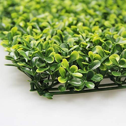 A13 Artificial Boxwood Hedge Panels (20" x 20") Covers 33 SQ feet adds Protection Fence Privacy Screen Wall Greenery Packs UV Protection Install DIY Backdrop Outdoor Decorations Faux Ivy Patio