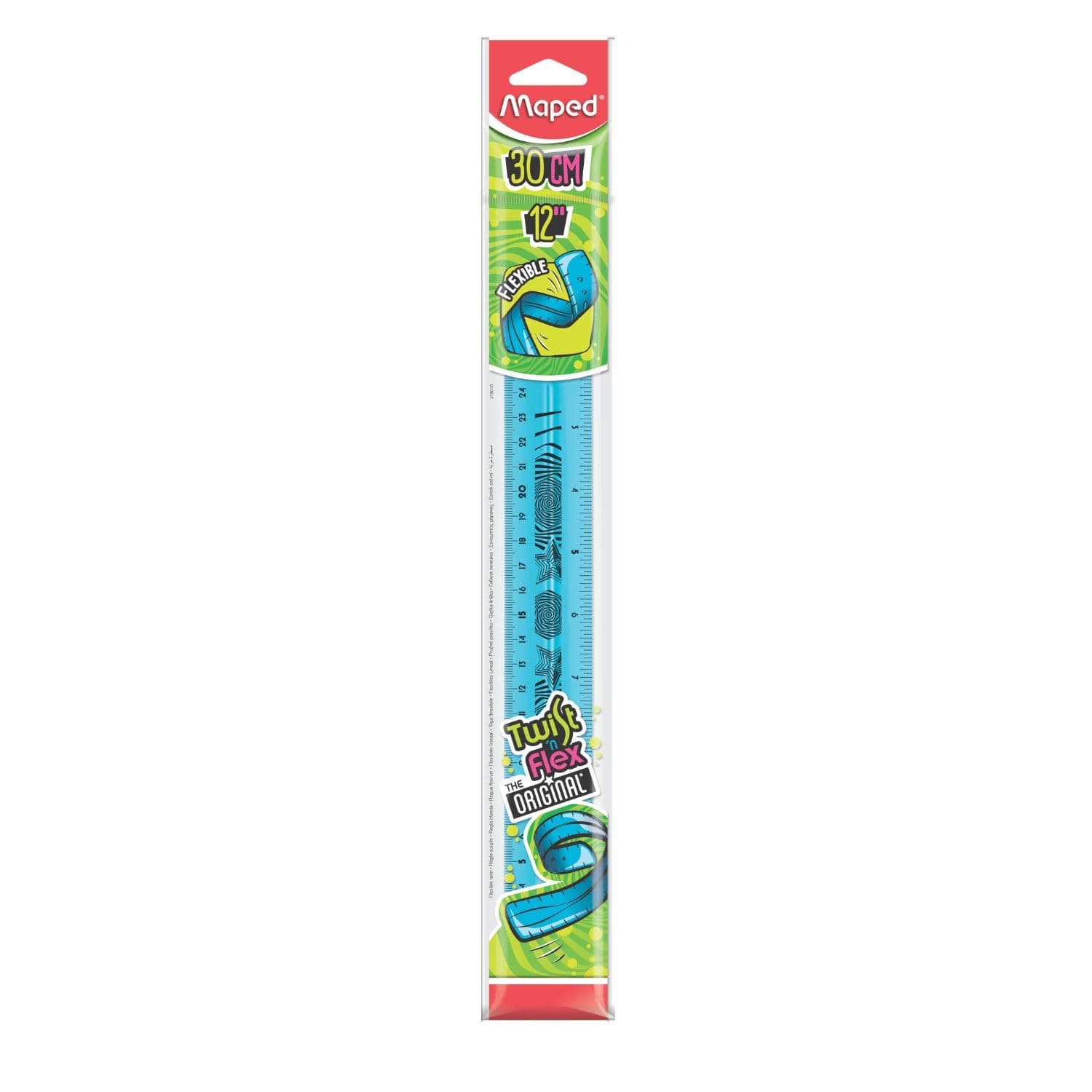 Twist'N Flex Ruler 12 Inch / 30cm, Assorted Colors (279010)