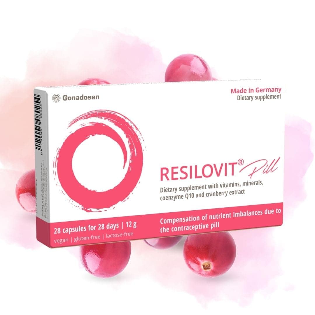 Pill, micronutrients for Women Using hormonal Contraception. Vegan Supplement with Vitamins, Minerals, coenzyme Q10 and Cranberry Extract