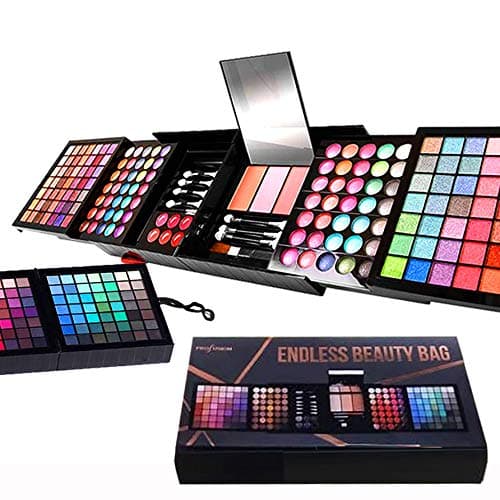 All-in-One Makeup Kit 185-Piece - Complete Makeover Set - Perfect Gift for Holliday and Special Occasions