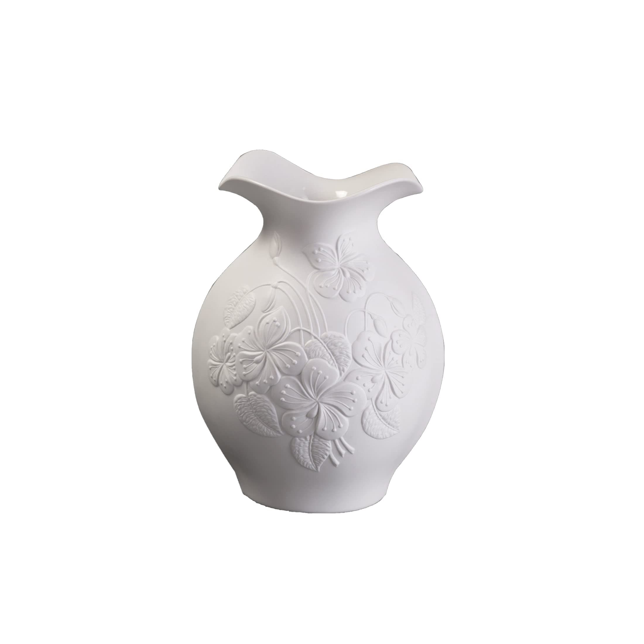 Kaiser Porzellan Vase, Porcelain, White
