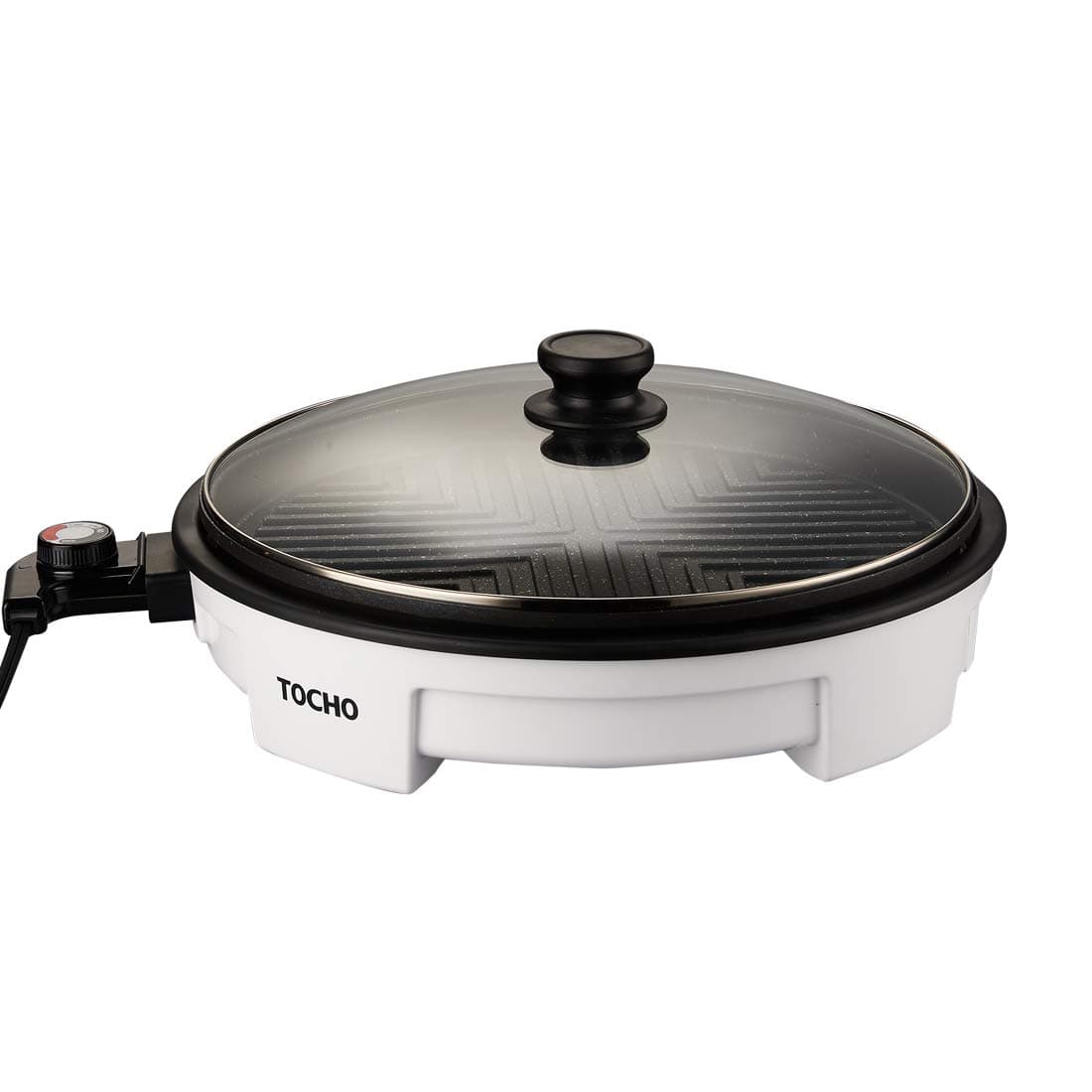 Electric Griddles,Electric Indoor Grill,Electric Frying Pan with Lid, Heating Smokeless Table Grill, Non-stick Easy to Clean BBQ Grill, for Party/Home, ETL Certified (TOCHO HY-6504,14"/120V/1500W)