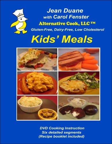 Kids' Meals, Gluten & Dairy Free, Low Cholesterol Cooking Instruction on DVD