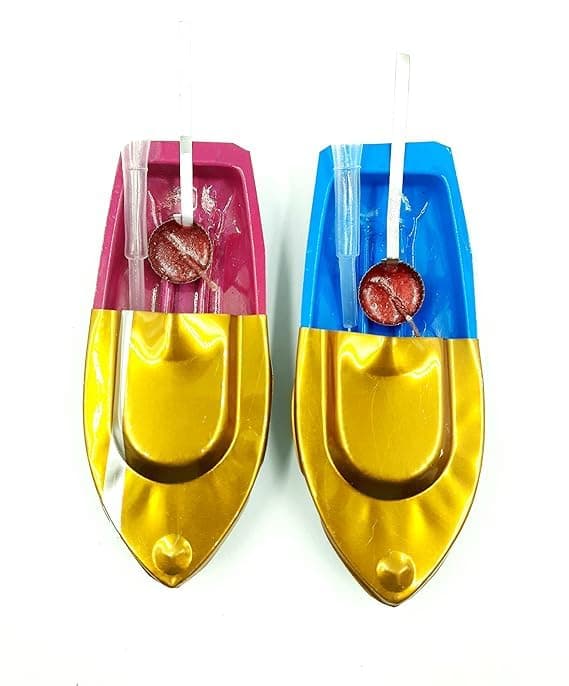 Bg Bazzar Gali Classic Pop Pop Putt Putt Steam Boat Toy, 2 Pieces (Multi Colors), Kid