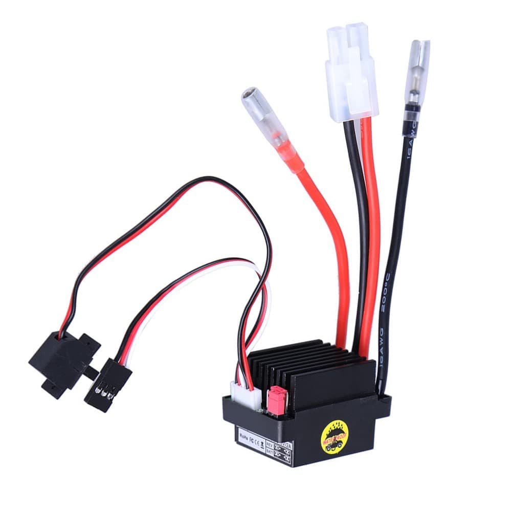 320A Brushed ESC Motor Speed Controller with BEC 5.6V/2A, Forward/Reverse/Brake, Compatible with 1/10 RC Car, Monster Truck, Crawler, RC Boat (6Vâ12V)