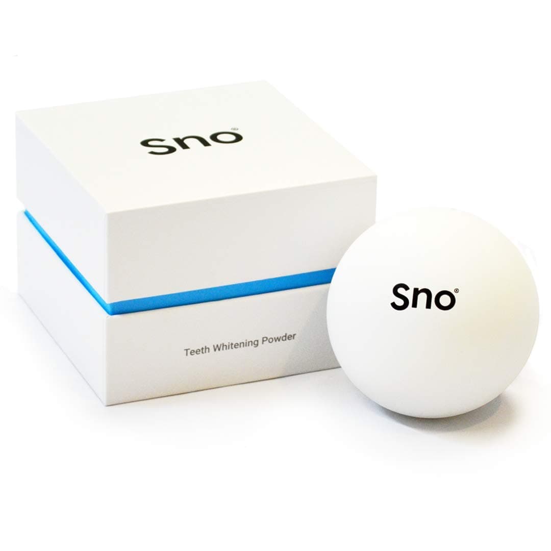 Sno Hybrid Teeth Whitening Powder | with Activated Charcoal | Whitens Teeth | Removes Plaque and Lifts Stains | 97% Natural | Ice Mint Flavour