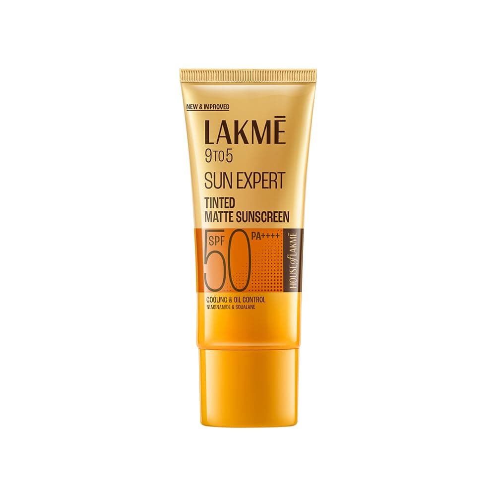 Lakme Sun Expert Tinted Sunscreen SPF 50 PA +++ | Broad spectrum UVA/B protection | Blue light protection | No White Cast | for all dry, oily, normal skin| Matte Finish | 50 ml