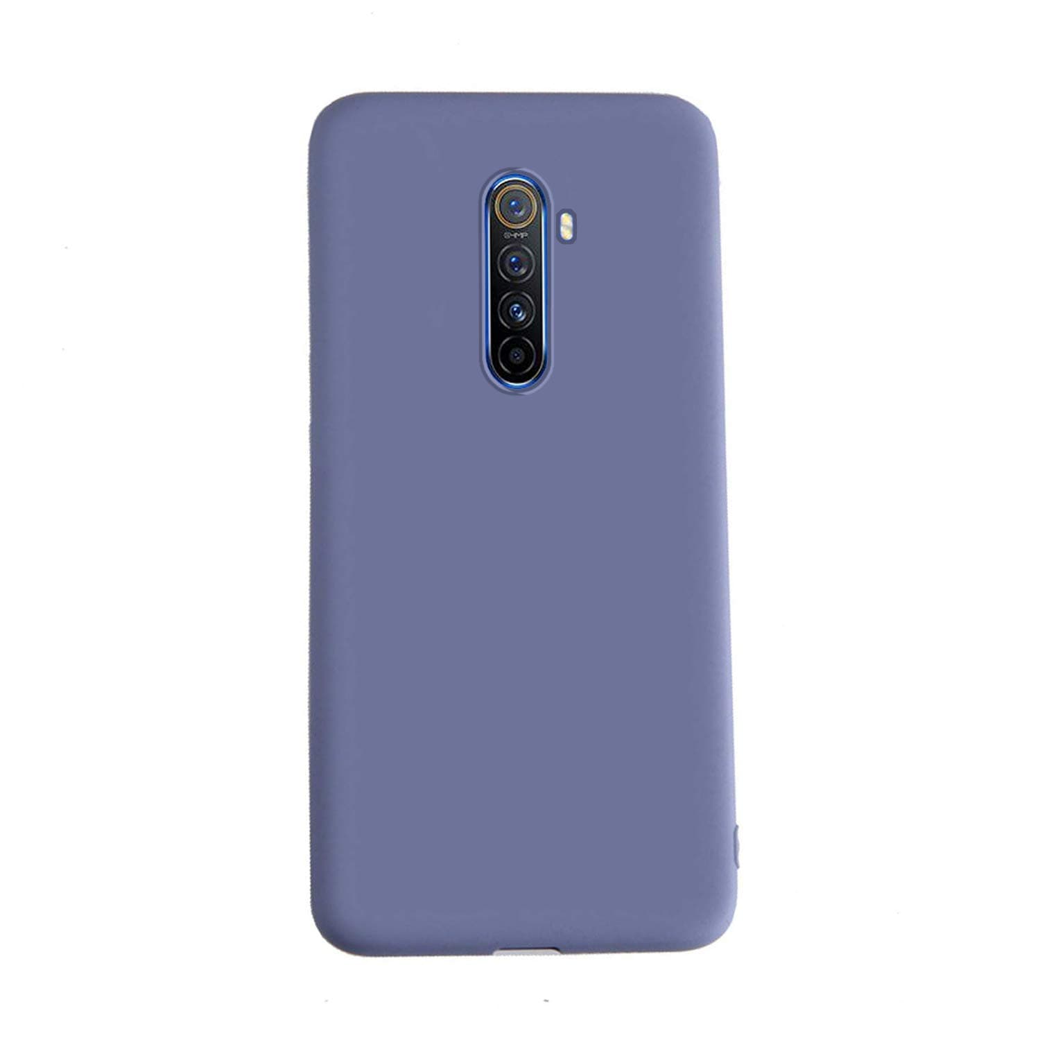Henxunton Case for Realme X2 Pro, Slim Soft Liquid silicone Case Flexible Silicone Cover for Realme X2 Pro Smartphone(Lavender Grey)