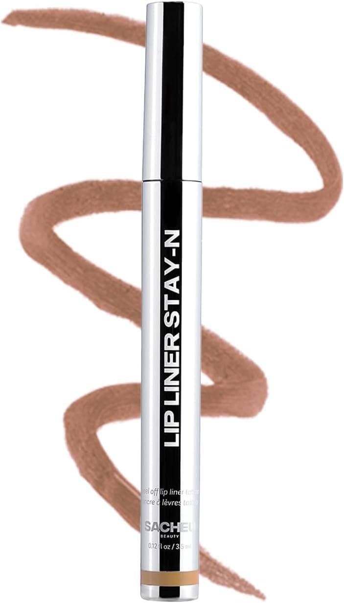Lip Liner STAY-N Peel Off Lip Stain - Long Lasting Waterproof Lip Tint with Hyaluronic Acid & Vitamin E – Transfer Proof Matte Finish, Vegan & Cruelty-Free (MUAH-VE)