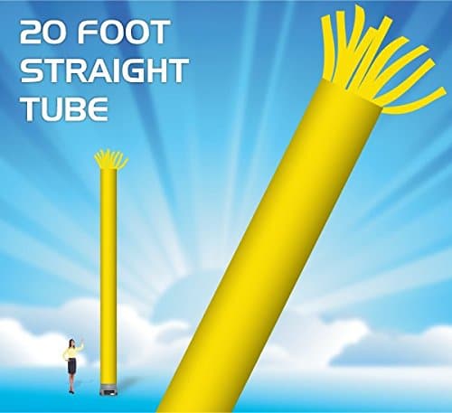 20 Foot Inflatable Tube – Inflatable Dancer Tube – Sky Puppet Dancing Balloon. Fits all 18 inch fans. Yellow Color - Fabric Only