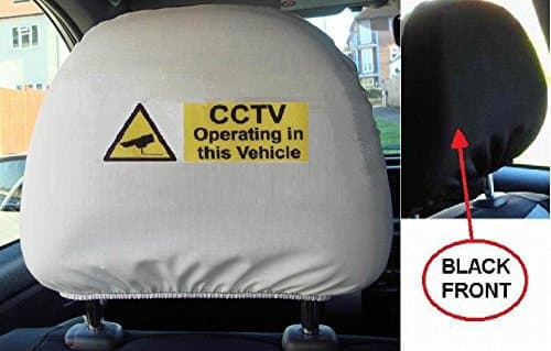 Headrest Cover CCTV operating, taxi minicab,bus etc.