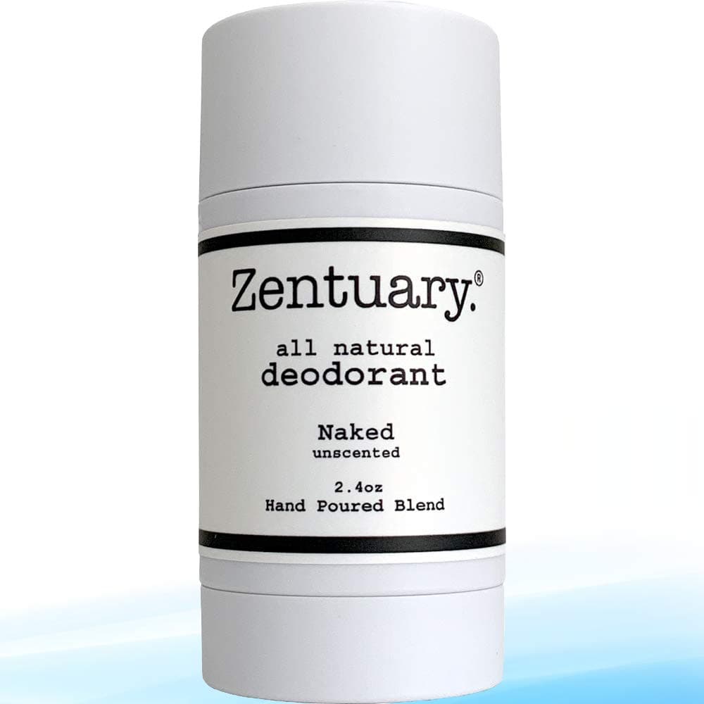 Zentuary Aluminum Free Natural Deodorant. Eliminates Nervous Stress Sweat Odor (Unscented) for Women, Men & Teens