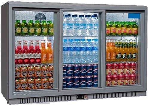 Sterling Pro SP3BC-SS Triple Door Back Bar Cooler, 274 Bottle, Grey/silver