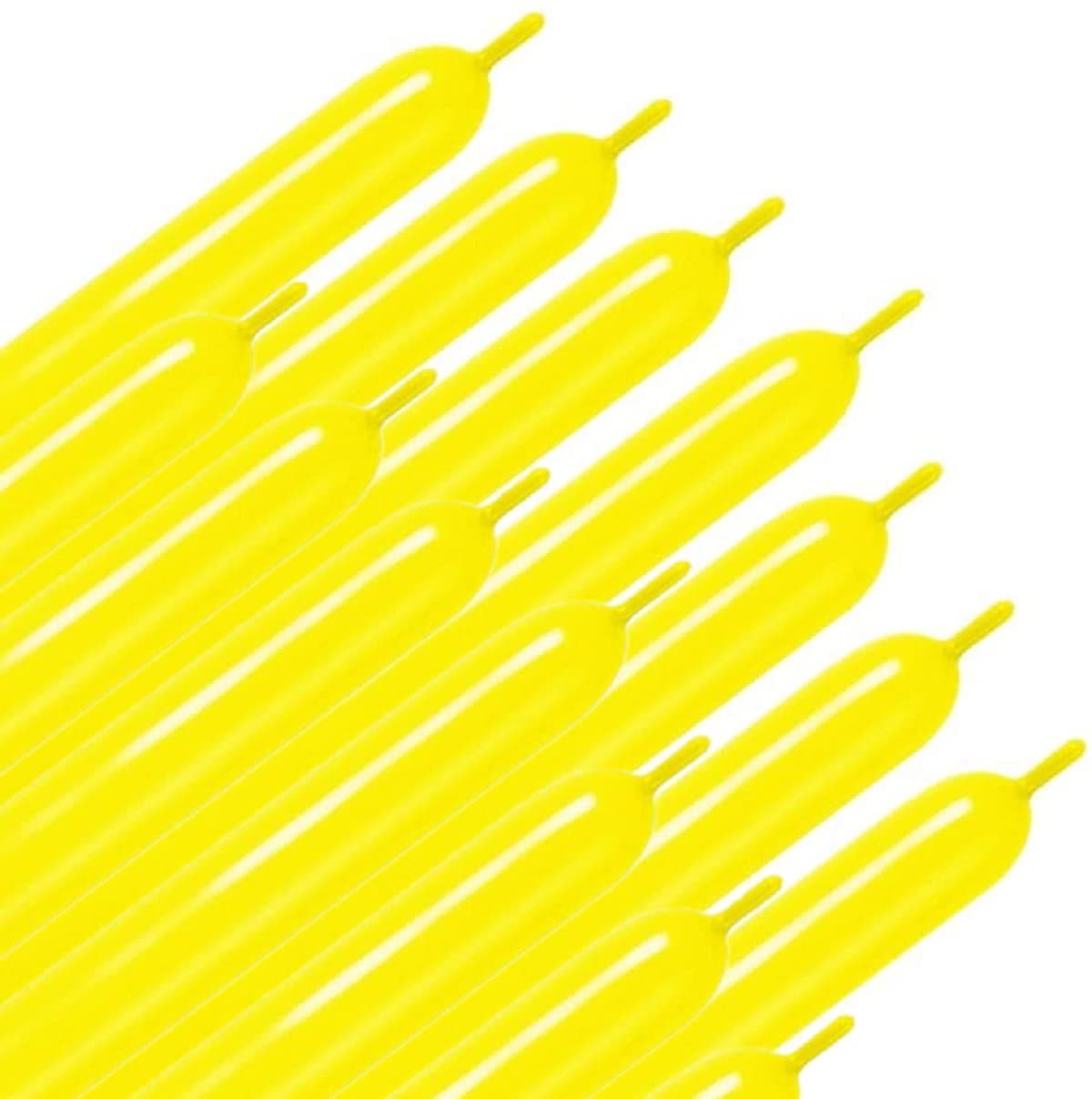 260q Balloons,200 Pack Thickening Latex Twisting Modelling Long Magic Balloons for Animal Model,Weddings, Birthdays, Party Decorations (Yellow)