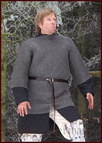 Haubergeon, Unvernietet, ID 8 mm Galvanised Chain Shirt by Battle Merchant