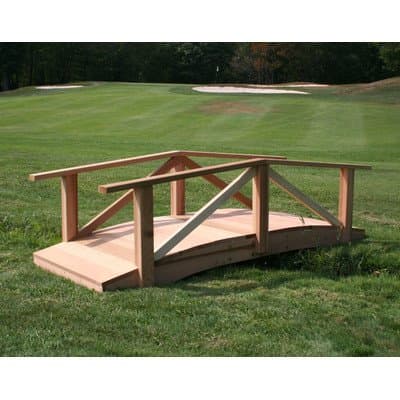 Cedar Pearl River Garden Bridge Size: 12', Finish: Cedar Stain/Sealer