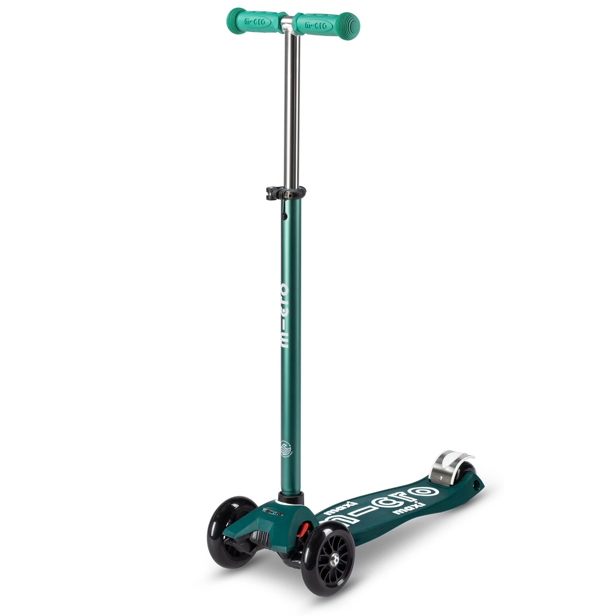 MicroKickboard - Maxi Deluxe Eco 3-Wheeled, Lean-to-Steer, Swiss-Designed Micro Scooter Made with Recycled and Sustainable Materials for Elementary Kids, Ages 5-12