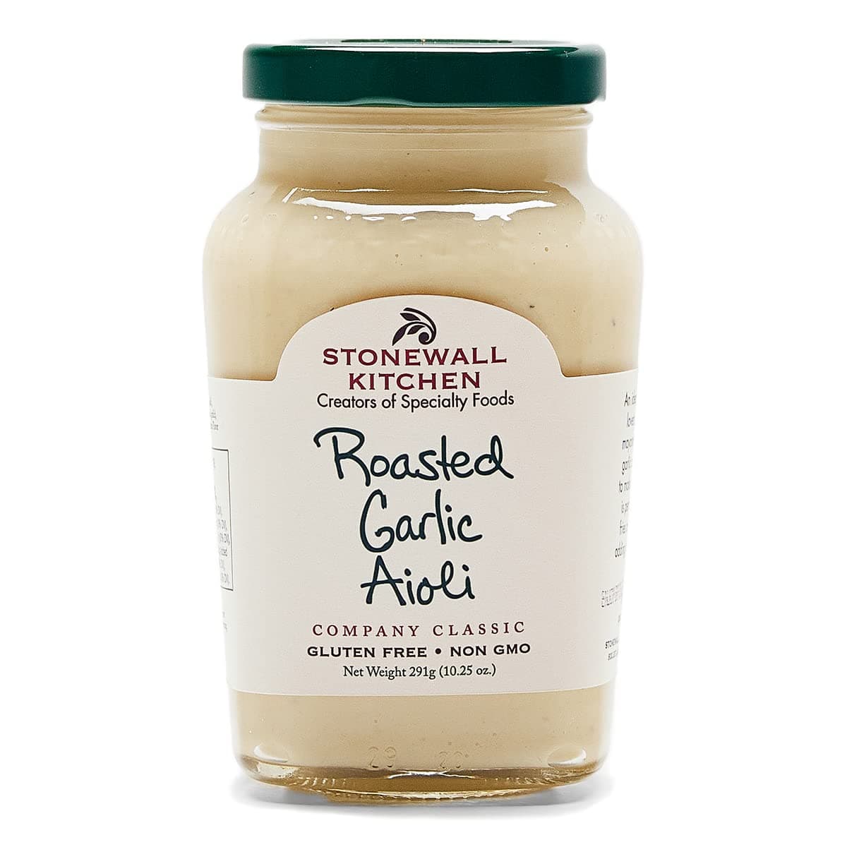Roasted Garlic Aioli, 291g Jar, Creamy Garlic Aioli with Bold Flavour, Gourmet Sauce for Burgers, Meat, and More