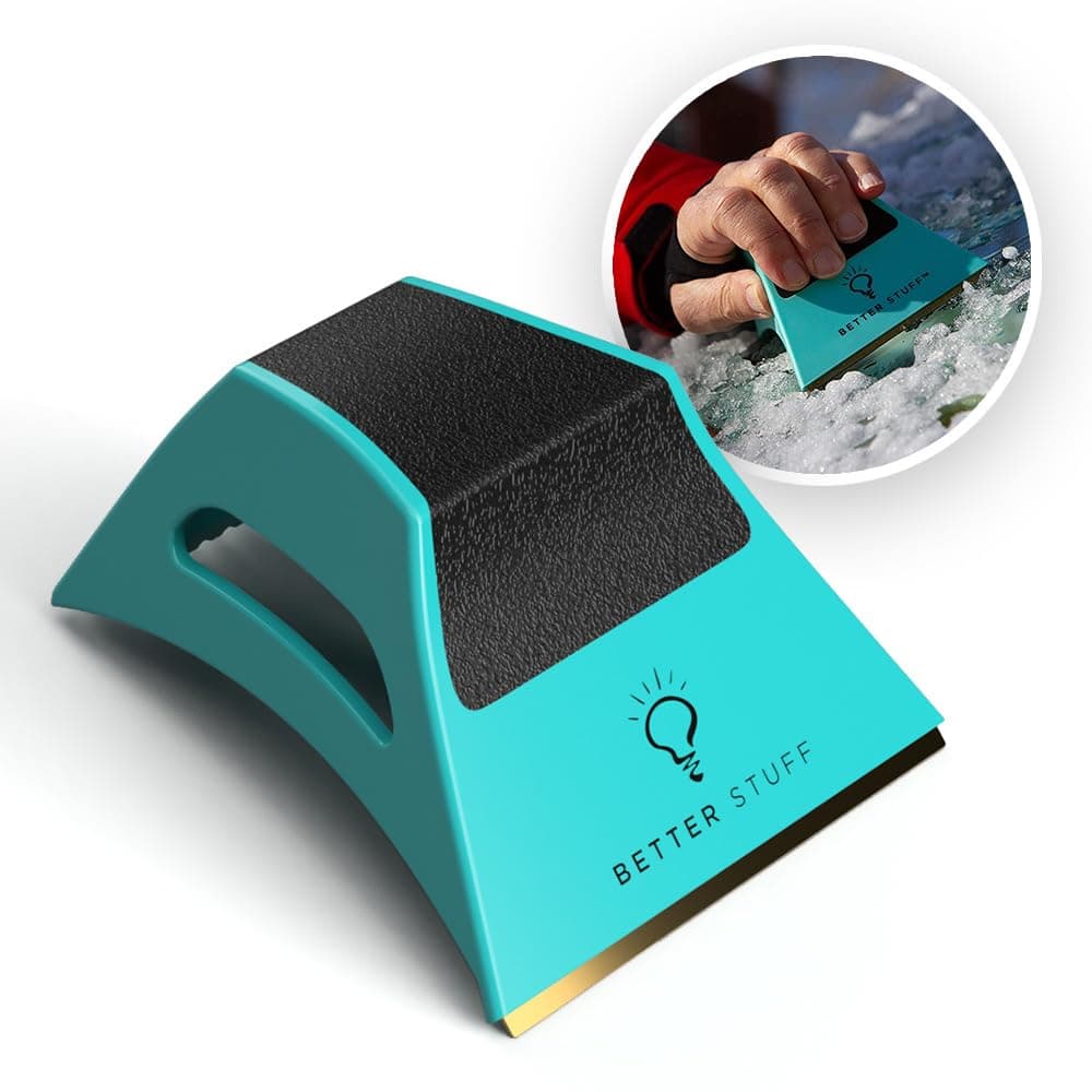 WINS USA NETWORKâS AMERICAâS BIG DEALâ Best Ice Scraper for Car Windshield â Conforms to Window â Chip & Clear Ice in Same Motion â Compactâ Ergonomic Ice & Frost Removal Tool (Pack of 1)