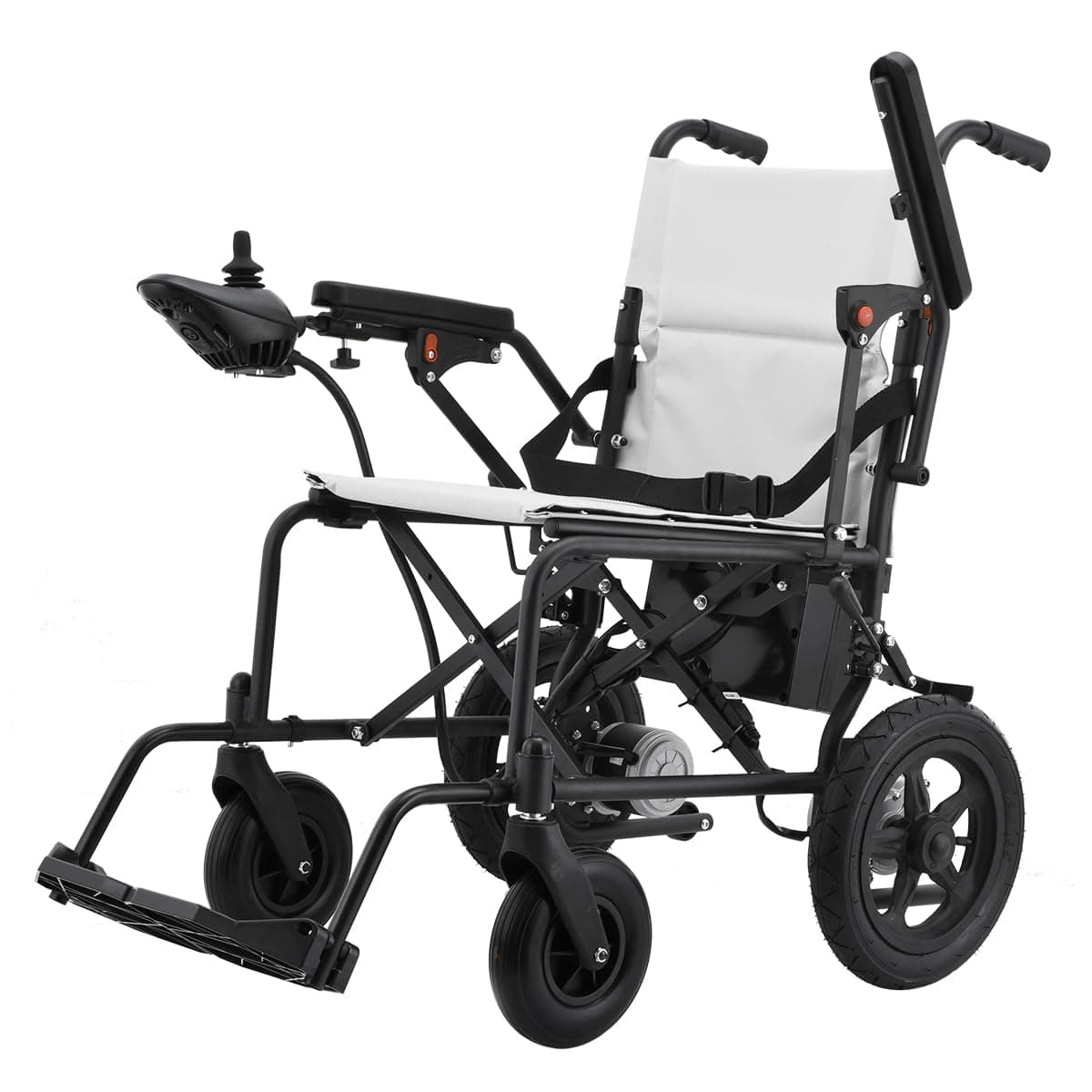 MaritSA M200 - Lightweight Foldable Electric Wheelchair for Seniors - High-Powered 500W Motors, Extended 12 mi Cruise Range, Only 40 lb, Travel-Ready Design, Detachable Battery (Model4)