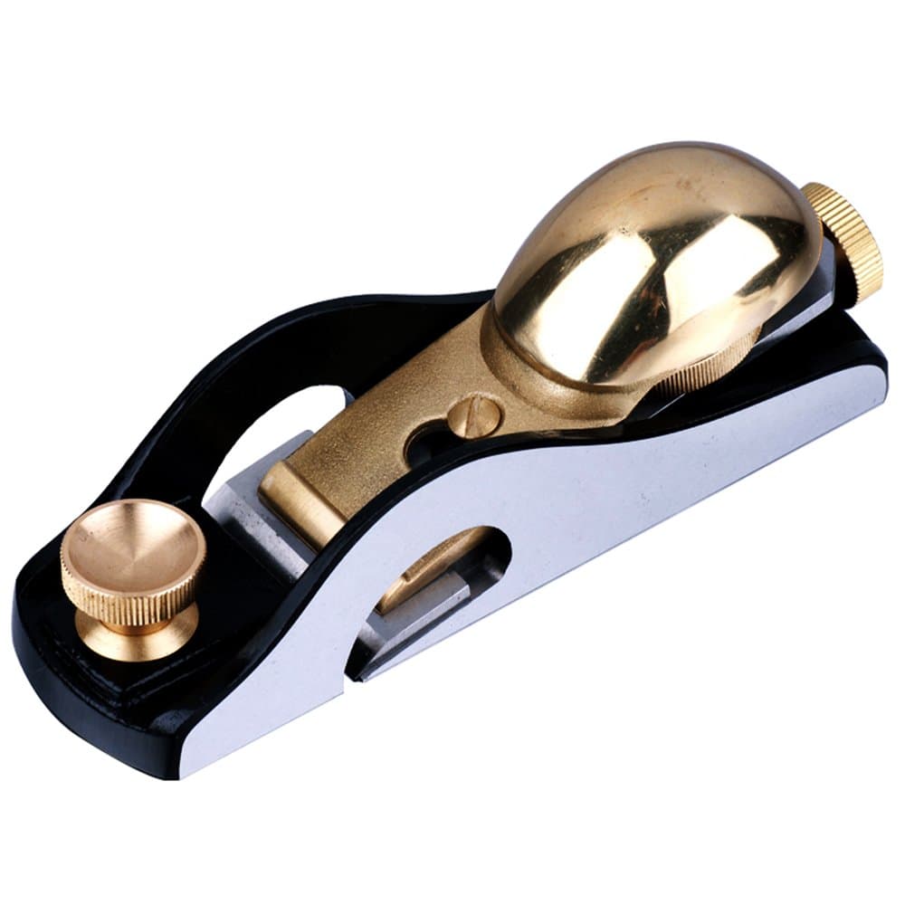 BAYM Iron Hand Plane with Tenon Saw & Low Angle Block Planer - Western Shoulder Plane with High-grade Copper Plate - 20 Degree Angle