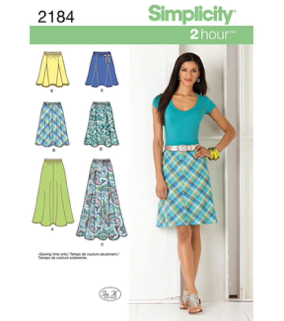 Sewing Pattern 2184: Misses' Skirts, Size R5 (14-16-18-20-22)