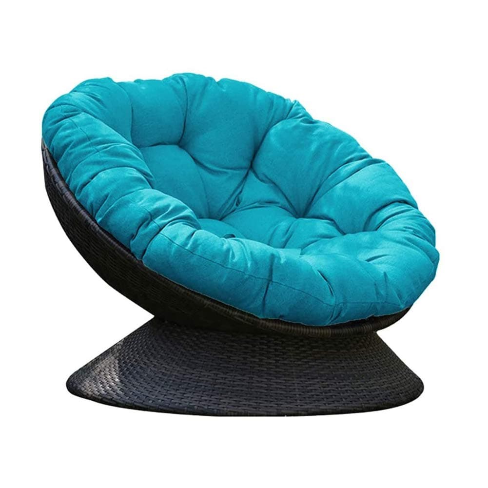 NSXBY Patio Swing Chair Pad Round Hanging Egg Hammock Chair Cushion With Ties,Overstuffed Hanging Egg Chair Cushion,Thicken Papasan Chair Cushion-M 120x120cm(47x47inch)