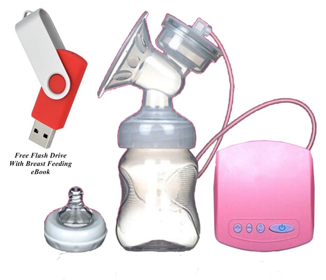 Best ELECTRIC BREAST PUMP Milk Suction For Baby Very Comfortable Portable Infant Feeding Tool, With BPA FREE BOTTLE - By DK Products