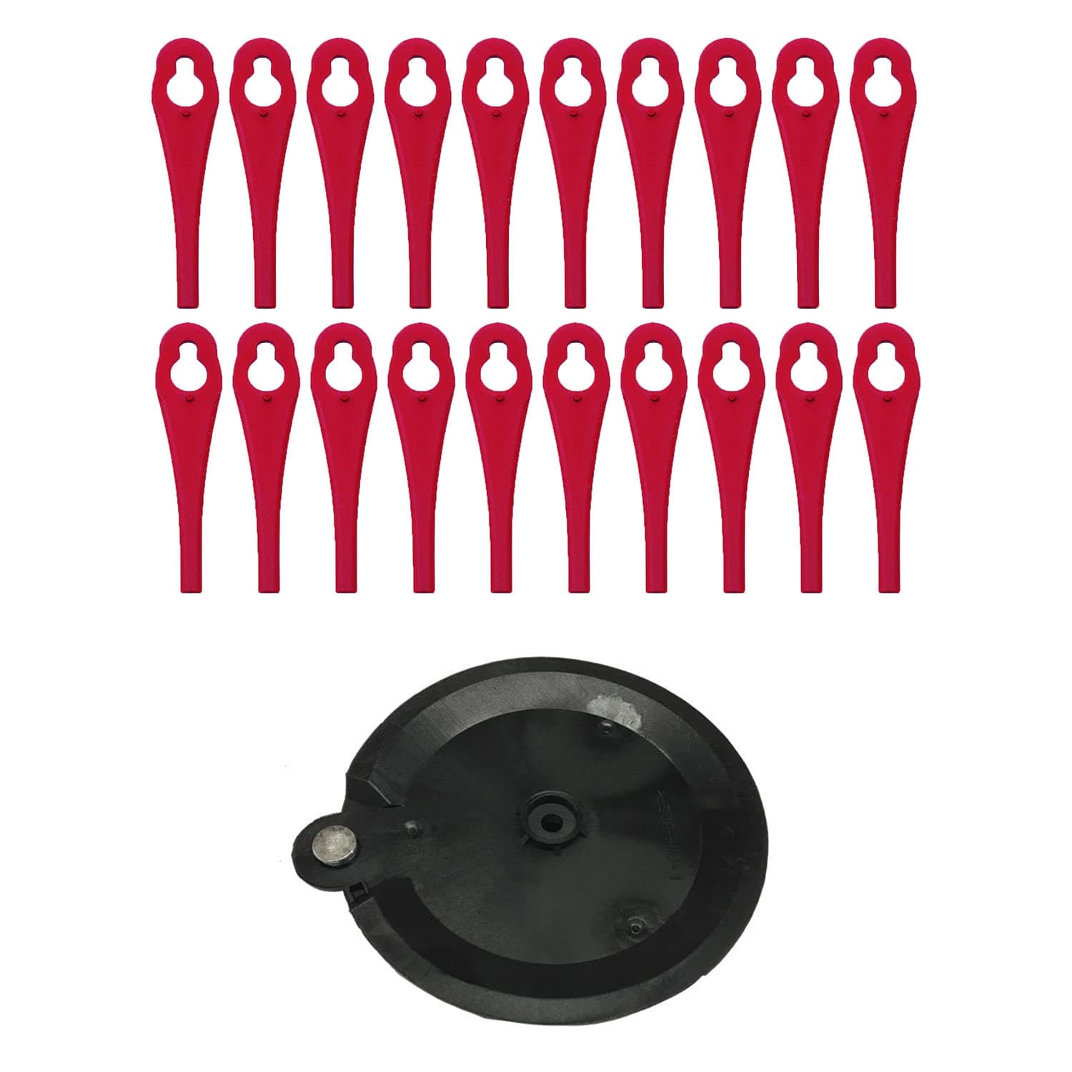 Set of 20 Blades and Cutting Disc including Screw, FRTA 20 A1 IAN 282232 LIDL Florabest Battery-operated Lawn Trimmer