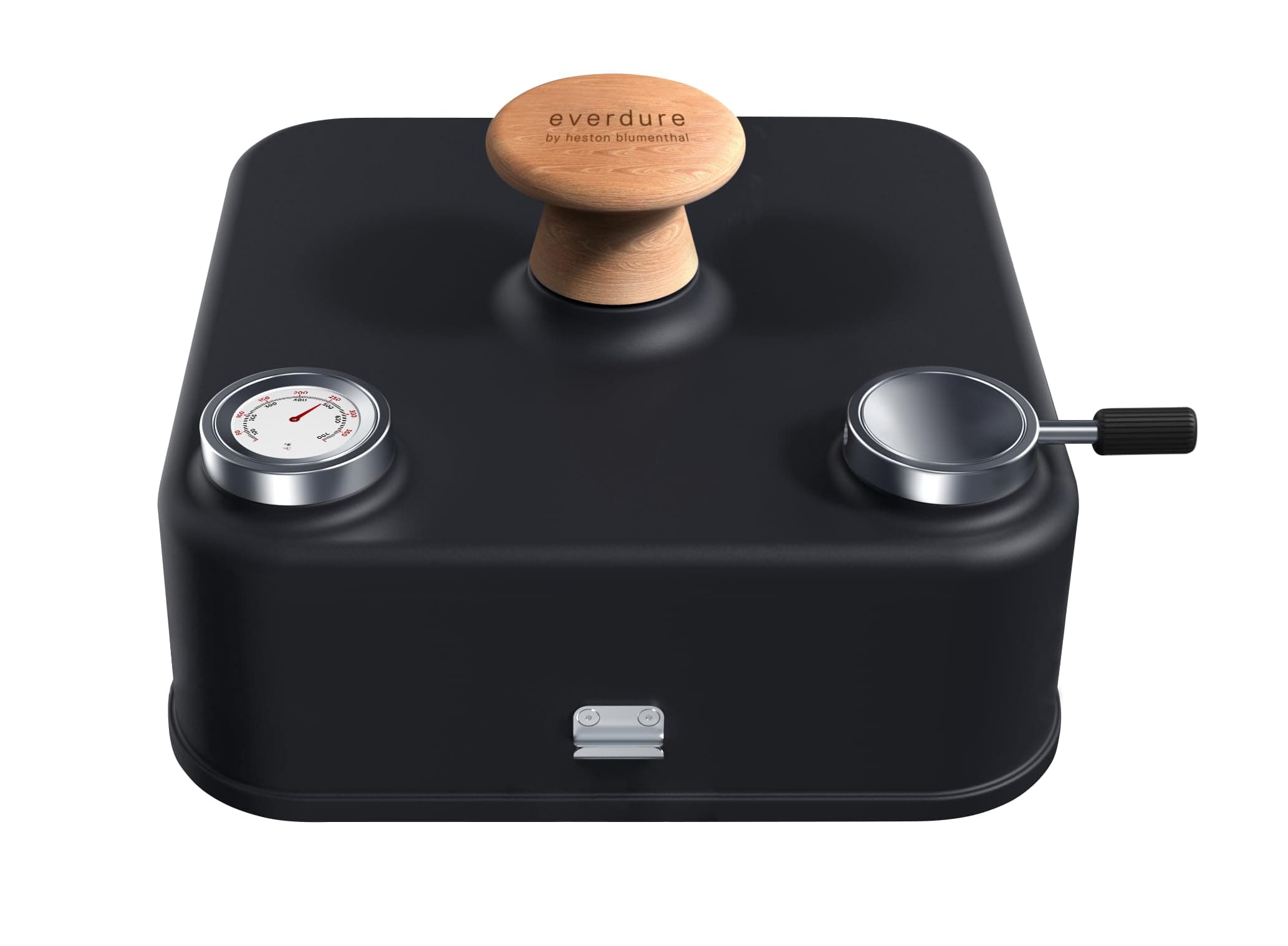 Everdure by Heston Blumenthal Cover for Cube Portable Charcoal Grill with Thermometer, Colour: Black