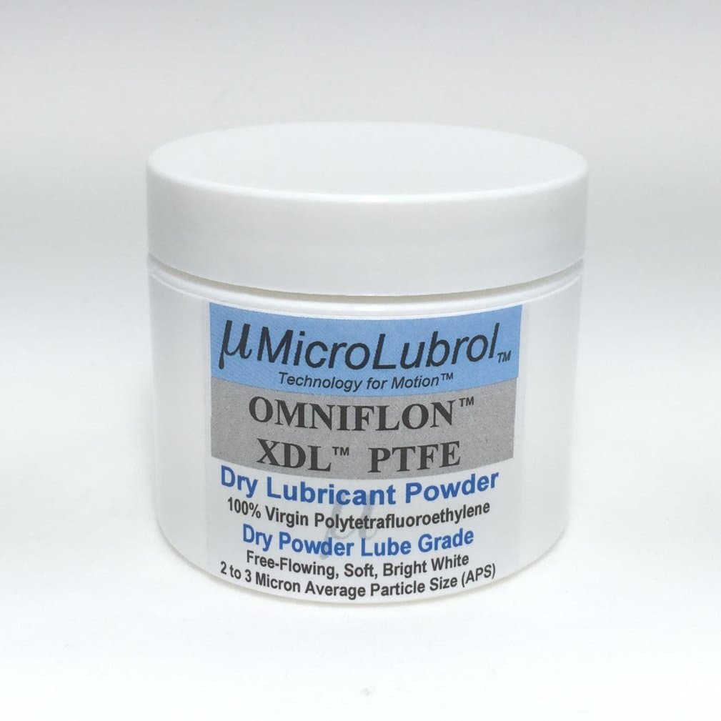 OMNIFLON XDL 100% Virgin PTFE Dry Lubricant Powder, 2-3 Micron avg. Particle Size, Free APPLICATOR Brush.
