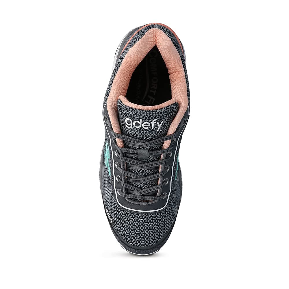 G-DEFY Mighty Walk Women’s Orthopedic Walking Shoe | VersoShock Technology for Pain Associated with Running | Prolonged Standing | Arch Support | Diabetic Shoes | Wide Shoes | Free Custom Orthotic