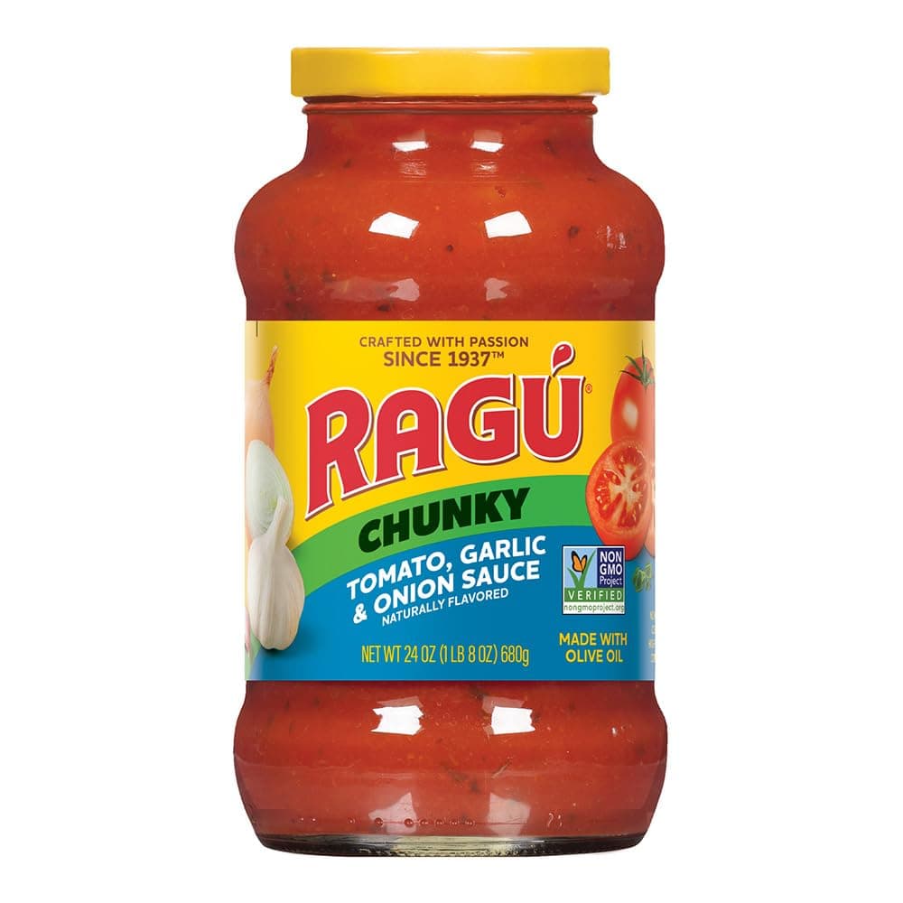 Ragu Tomato Garlic and Onion Pasta Sauce (Pack of 1-680 gm)