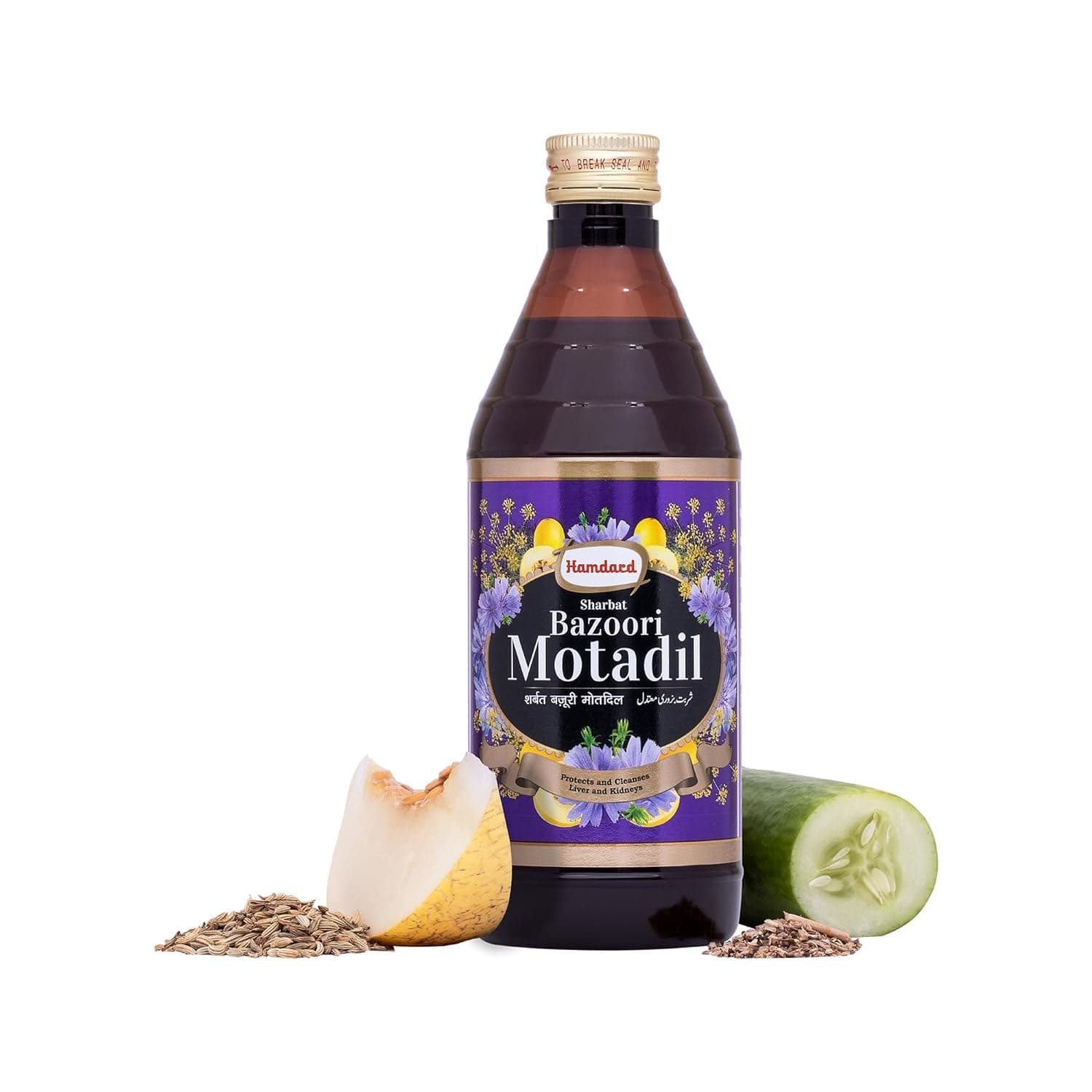Sharbat Bazoori Motdil, Black, 500 ml syrup