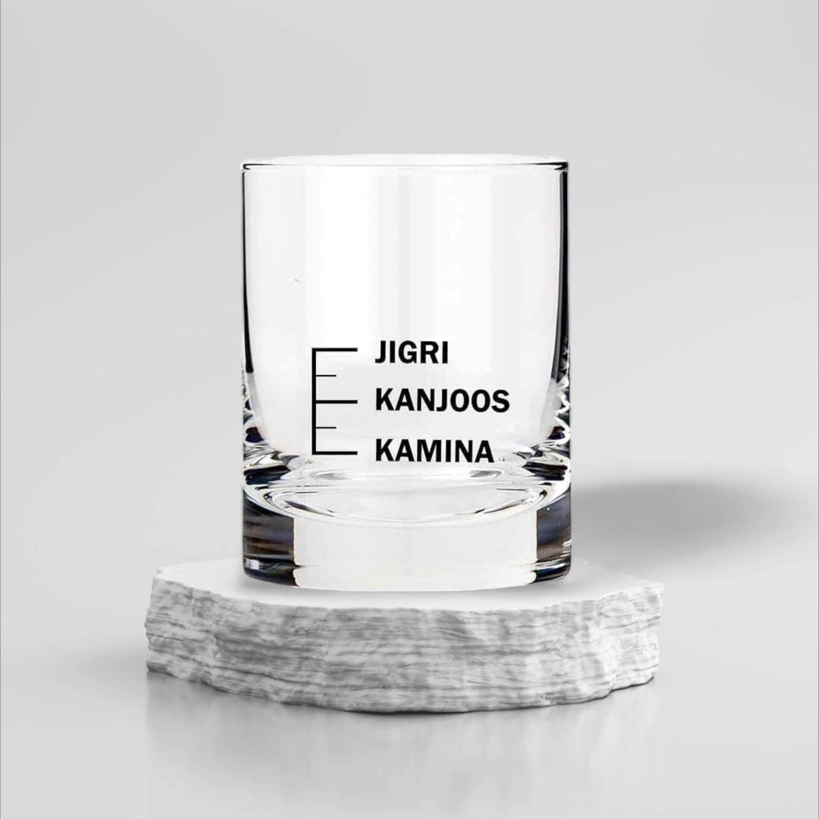 Designer Whiskey Glasses for Men Liquor Glass - Friendship Day Gifts for Best Friend Boys - JIGRI KANJOOS Kamina