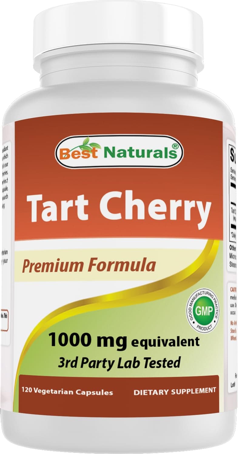 Best Naturals Tart Cherry Extract 1000 Mg Capsule, 120 Count