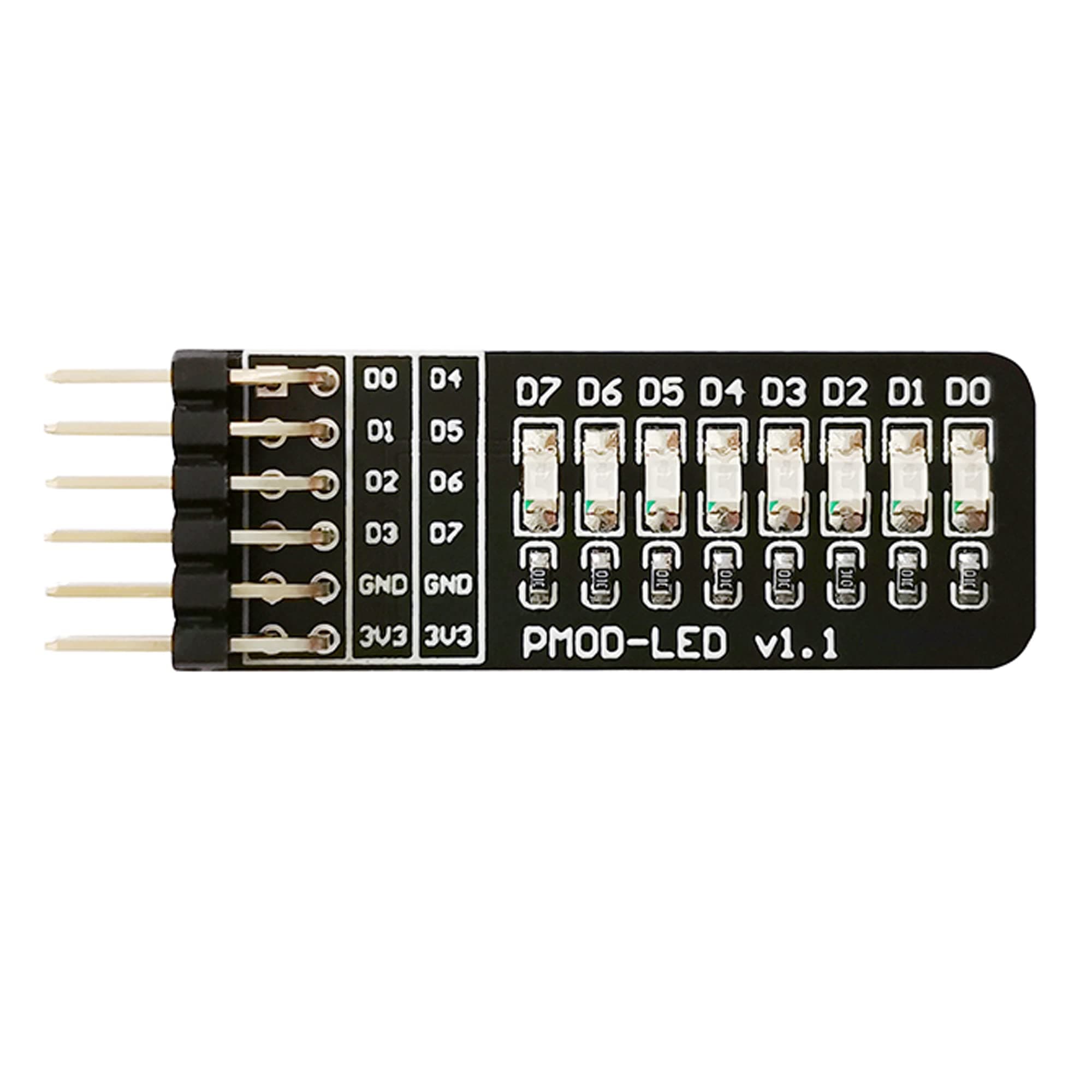 MiiElAOD PMOD-LED Expansion Board ICESugar FPGA Expansion Module Standard PMOD Connector 8 bit LED