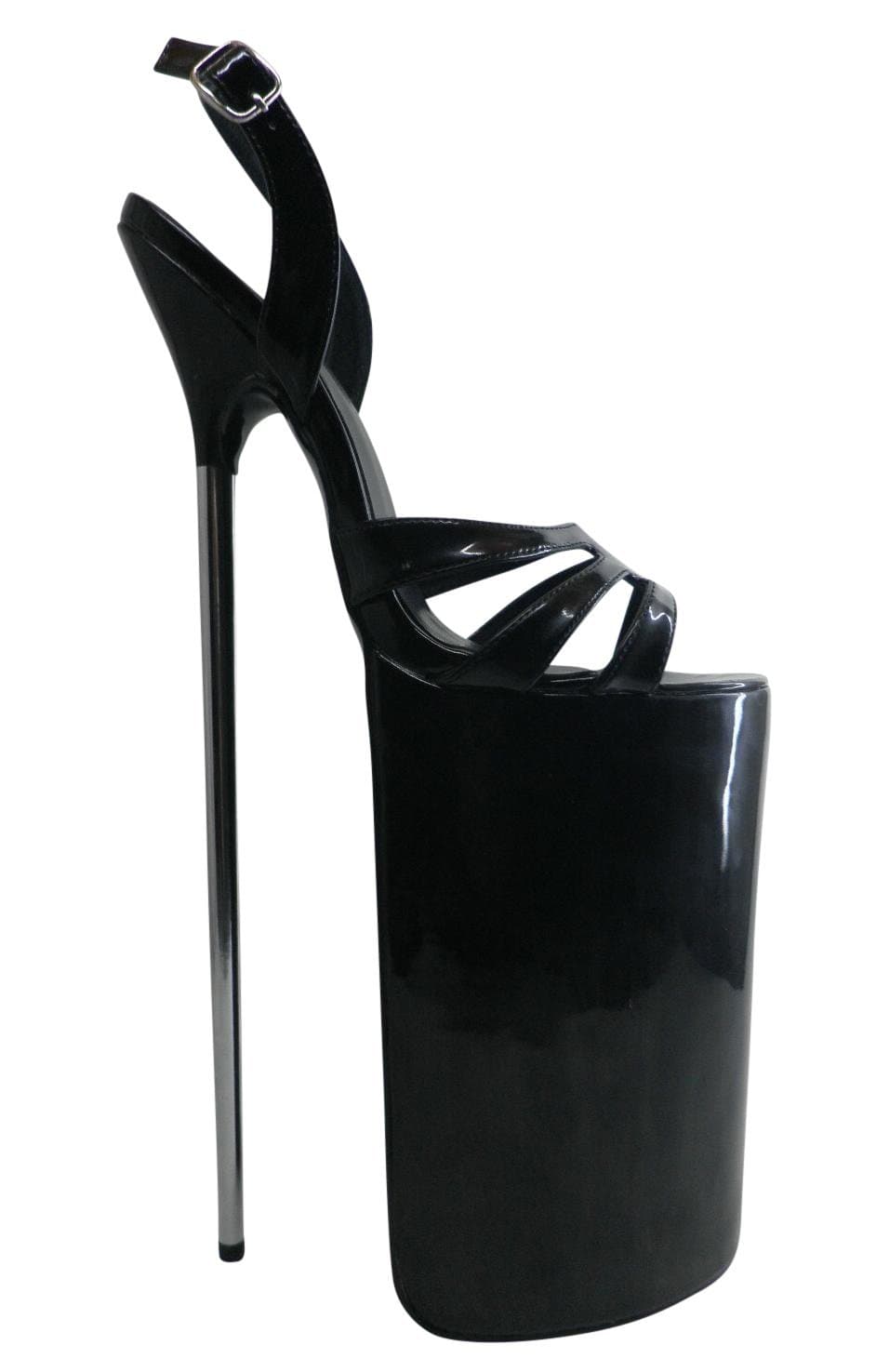 Erogance 30 cm Extreme Platform High Heels Patent Sandal Black EU 36-46 / A6153