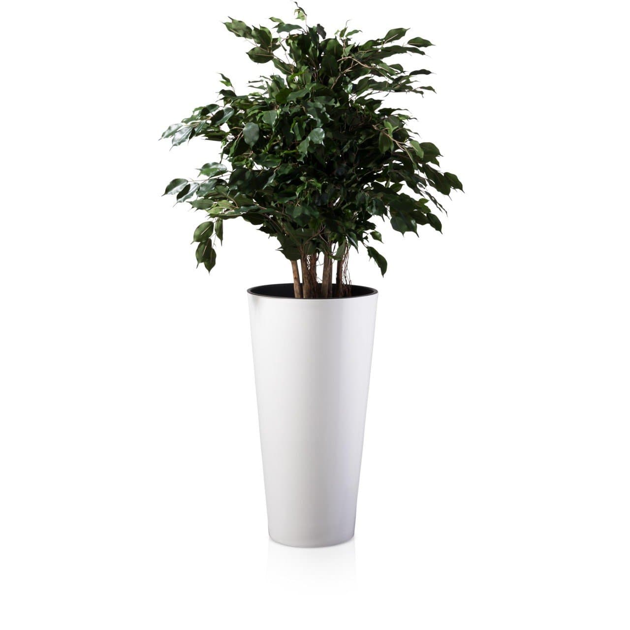 Plastic Planter TUBO CASA 76 Plant Pot, 40x40x76 cm, polished high-gloss surface