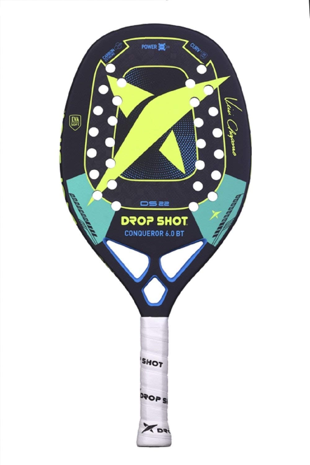 Drop Shot Unisex_Adult Conqueror Bt 6.0 Padel Paddle, Black, S/M/L
